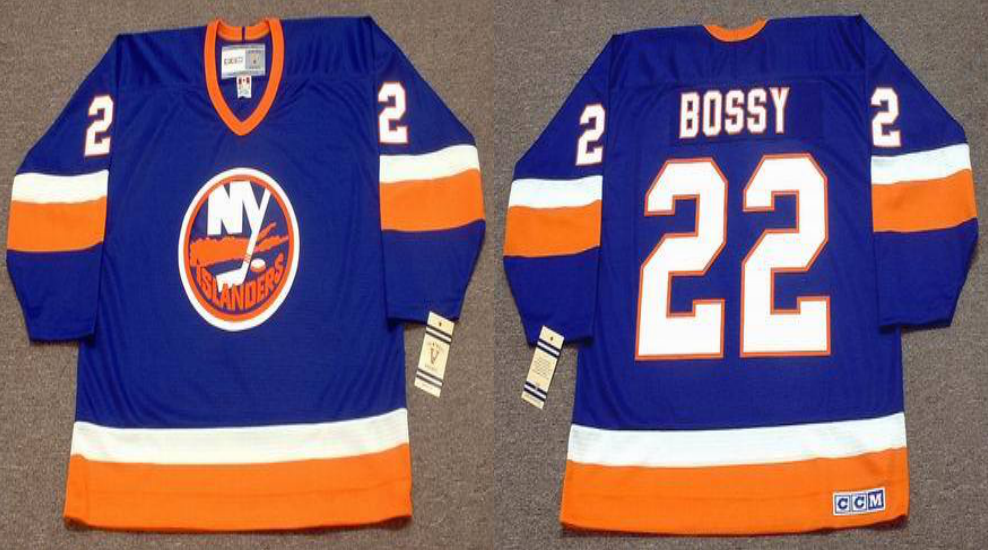 2019 Men New York Islanders #22 Bossy blue CCM NHL jersey->new york islanders->NHL Jersey